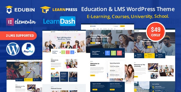 Edubin主题8.11.13  在线教育 LMS WordPress 主题