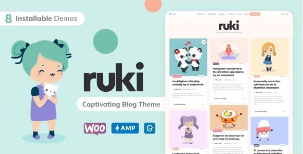 Ruki主题 V1.3.1 -一款非常小清新和卡哇伊的个人博客主题