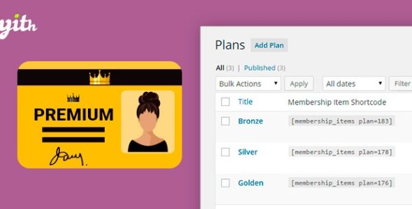 YITH WooCommerce Membership  V1.18.0超级强大的WooCommerce付费下载会员制插件