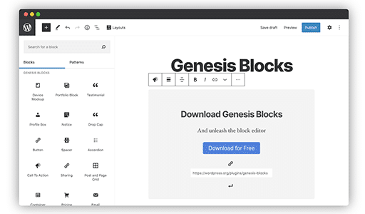 Genesis Blocks Pro插件-超级强大且好用的古腾堡编辑器扩展插件