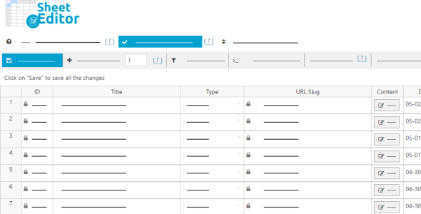 WP Sheet Editor V2.25.5：一款强大、易用的WordPress数据表编辑插件