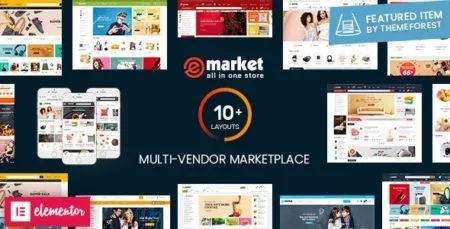 eMarket – 功能丰富的多供应商电商WordPress主题