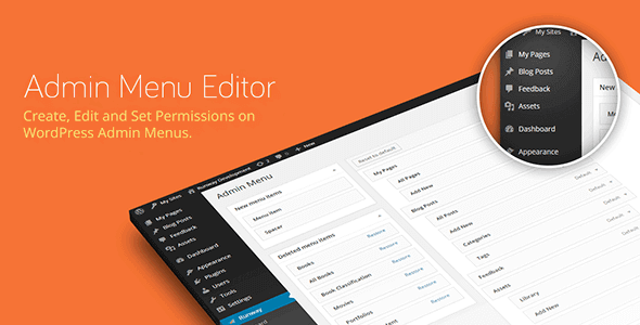 Admin Menu Editor Pro V2.20破解版 WordPress管理面板菜单编辑器插件