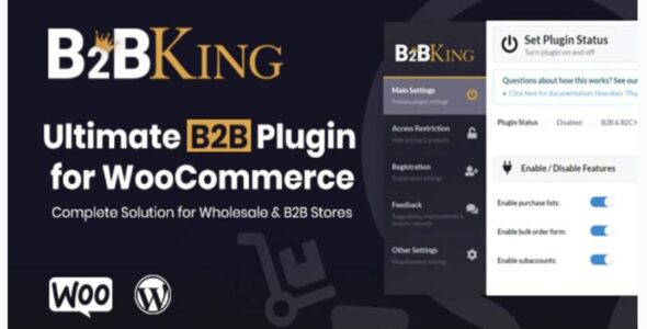 B2BKing插件V4.7.50：强大的wordpress B2B插件