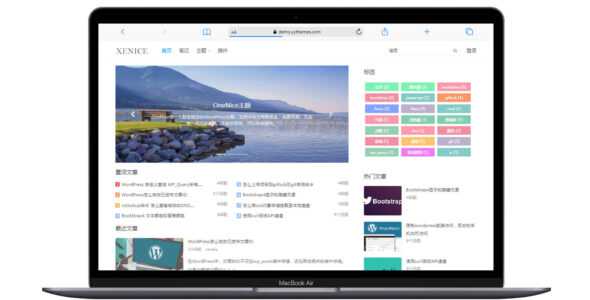 OneNice 简洁大方且开源免费的WordPress主题