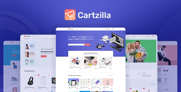Cartzilla主题1.0.33 ：虚拟资源销售wordpress主题