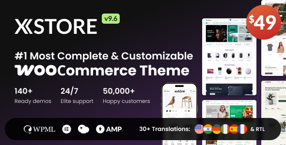XStore主题V9.6 一款高度可定制的WooCommerce商城主题