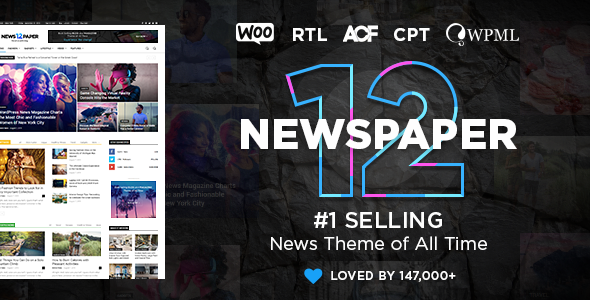 NewsPaper主题 V12.7.1  themeforest销量第一的新闻博客杂志wordrpress主题