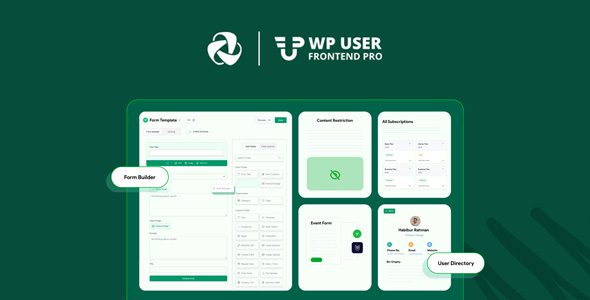 WP User Frontend Pro v4.2.10专业版/用户前端中心插件