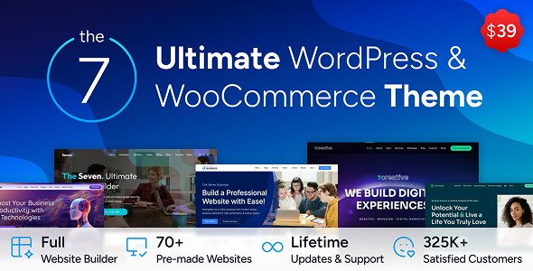 The7 V12.9.1 一款基于elementor的多功能wordpress主题