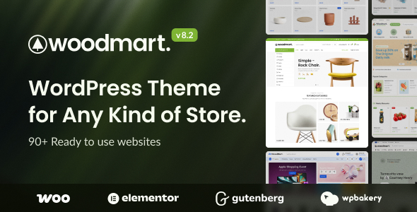 WoodMart主题V8.2.7中文汉化版 – 非常热门的一款WooCommerce外贸电商主题