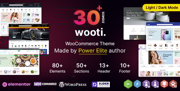 Wooti WP主题v1.1.4 一款多功能的woocommerce电商主题