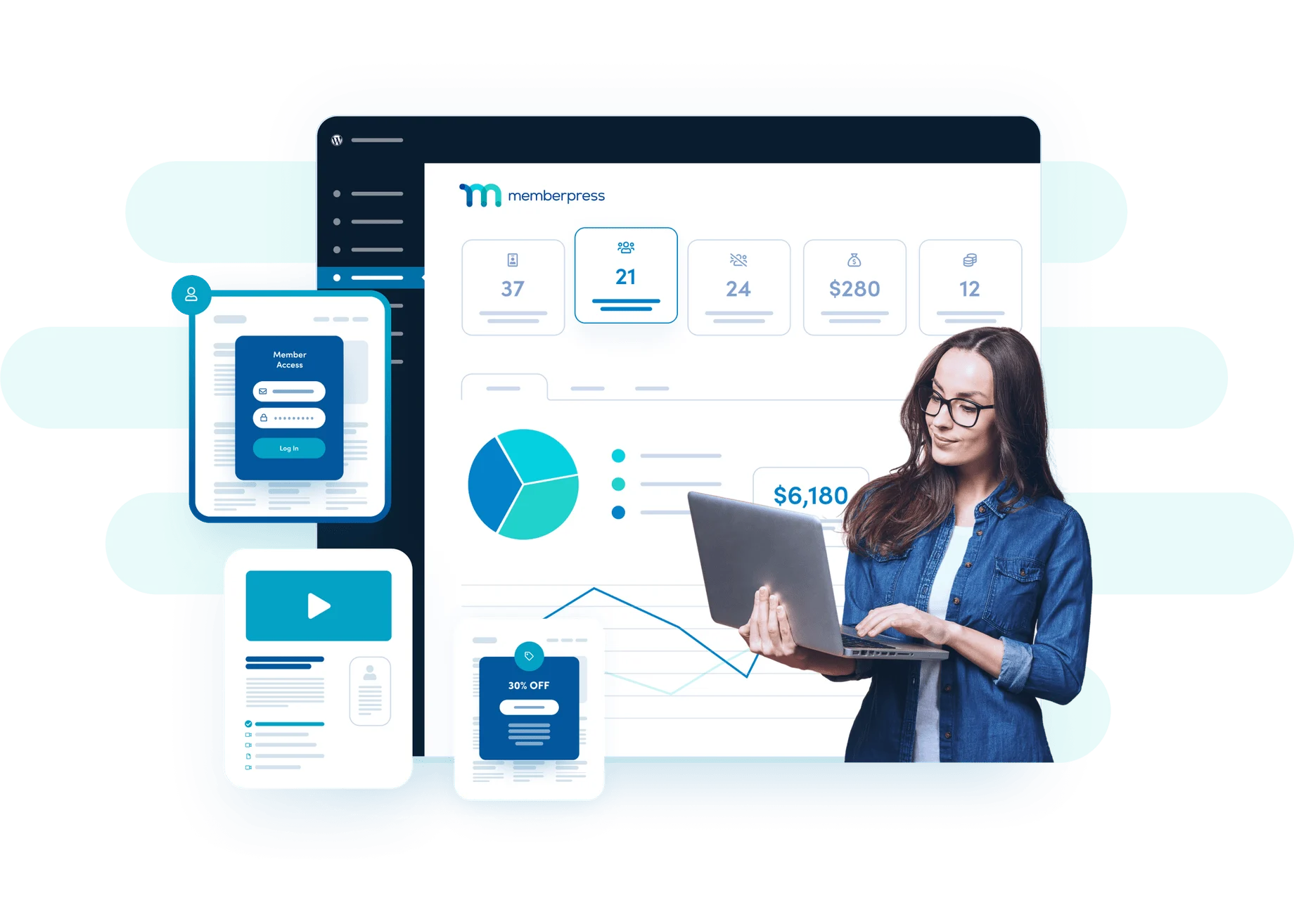 MemberPress插件破解版V1.12.14 全功能 WordPress 会员制 & 订阅插件